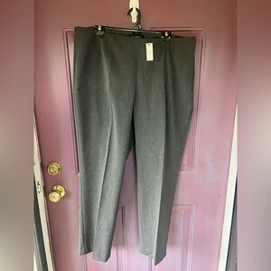 NWT Talbots Size 18 Charcoal Grey Curvy Slacks Trousers.